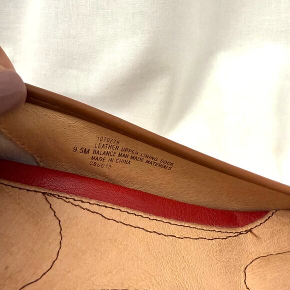 Sofft Red Leather Camira Peep Toe Wedge with Gold Buckle Detail. Womens size 9.5 - Picture 6 of 7